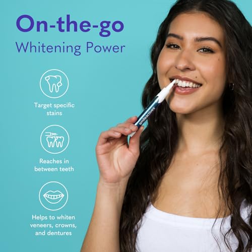 Smileactives Teeth Whitening Pen for White Smile Fast Tooth Whitener and Stain Remover with Precision Brush Tip Dental Quality Whitening Gel Travel Pen Easy to Use Vanilla Mint Flavor 2 Pack - Image 3