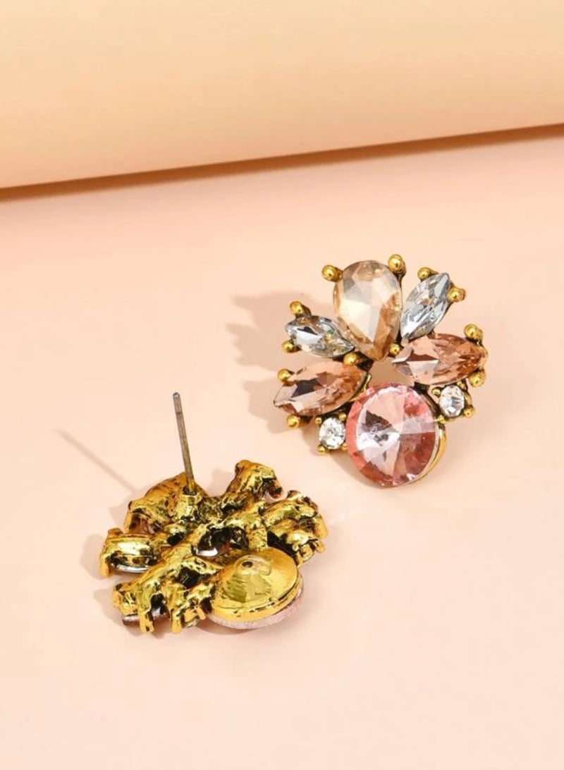 إيكوال حلق اذن نسائي بتصميم أنيق وعصري مرصع بالزركون عالي الجودة - Image 1