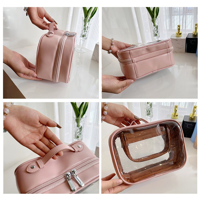 Cosmetic bag portable large capacity fashion handheld skincare products storage multifunctional bag - Image 2