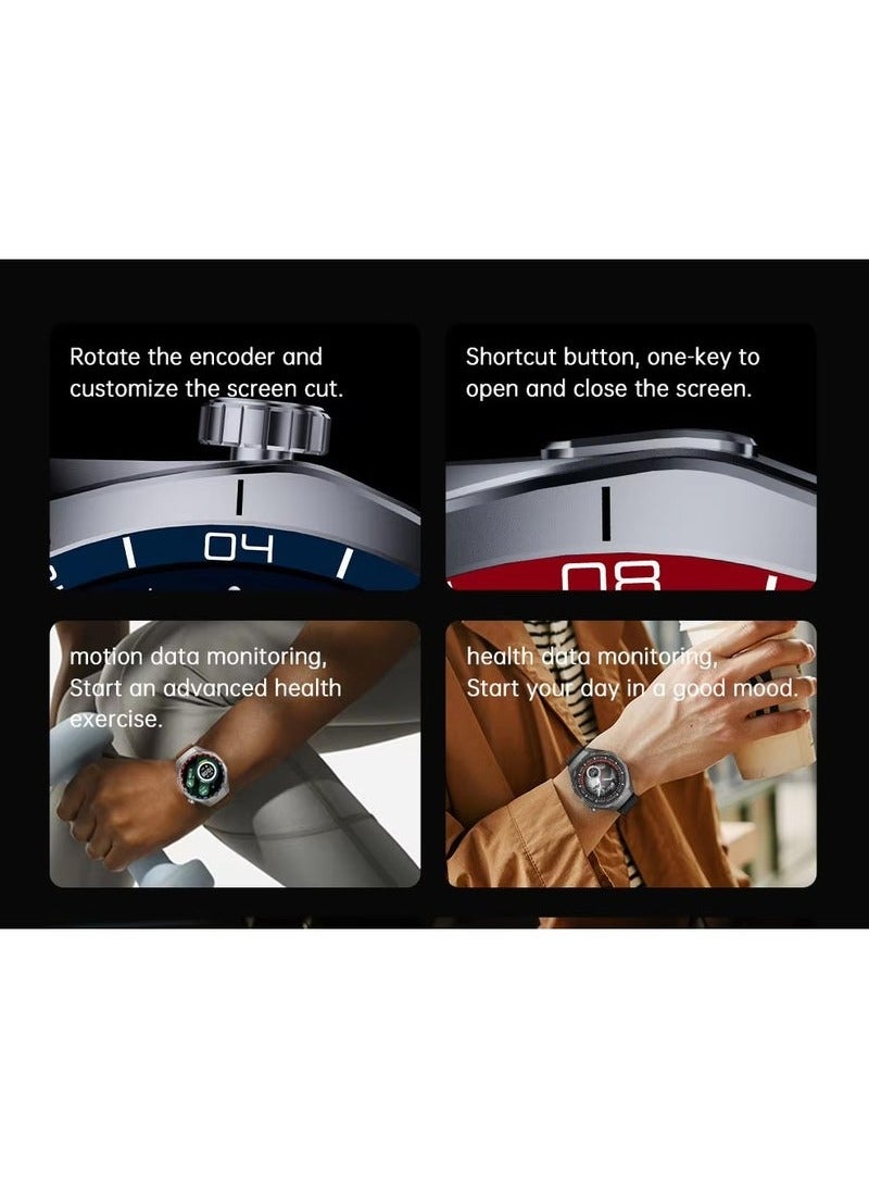 Telzeal WH-05 PRO Waterproof Design Smartwatch – MAX Screen Display, Wireless Charging, 3 Interchangeable Straps – Fitness Tracker, Heart Rate Monitor, Activity Tracker, Sports Modes – Stylish Silver Design for Men - Image 4