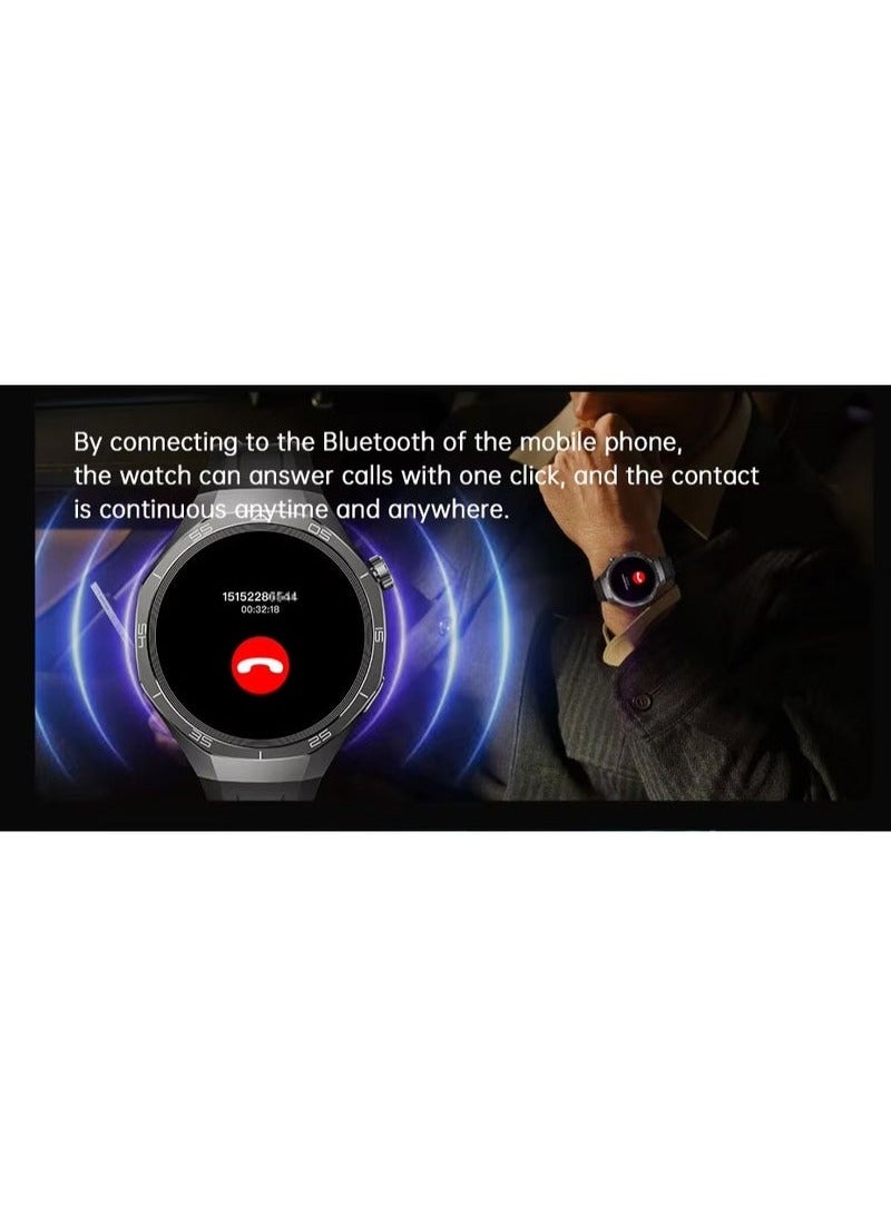 Telzeal WH-05 PRO Waterproof Design Smartwatch – MAX Screen Display, Wireless Charging, 3 Interchangeable Straps – Fitness Tracker, Heart Rate Monitor, Activity Tracker, Sports Modes – Stylish Silver Design for Men - Image 5