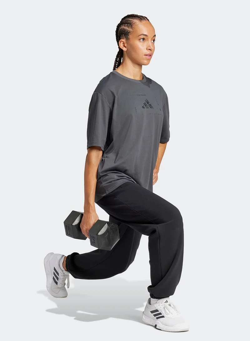 Adidas Climacool Training Animal Logo Graphic T-Shirt