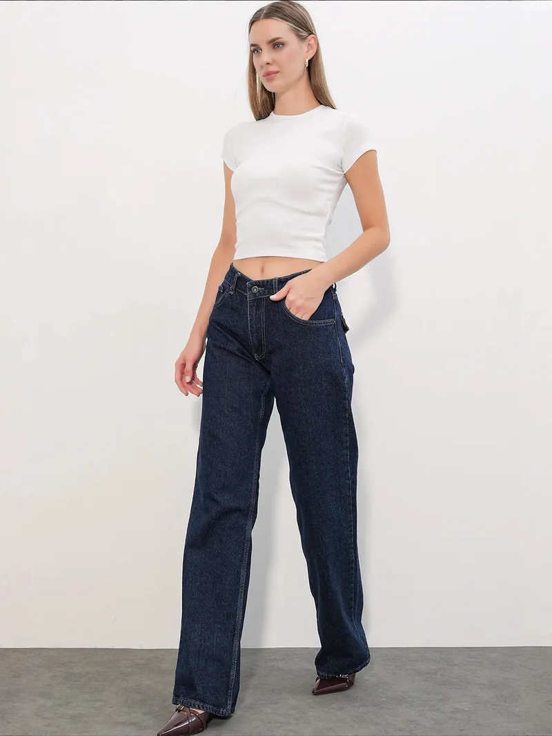 Big Dart Dark Blue Denim BDART Women's Cotton Jeans for Women | Best Price UAE