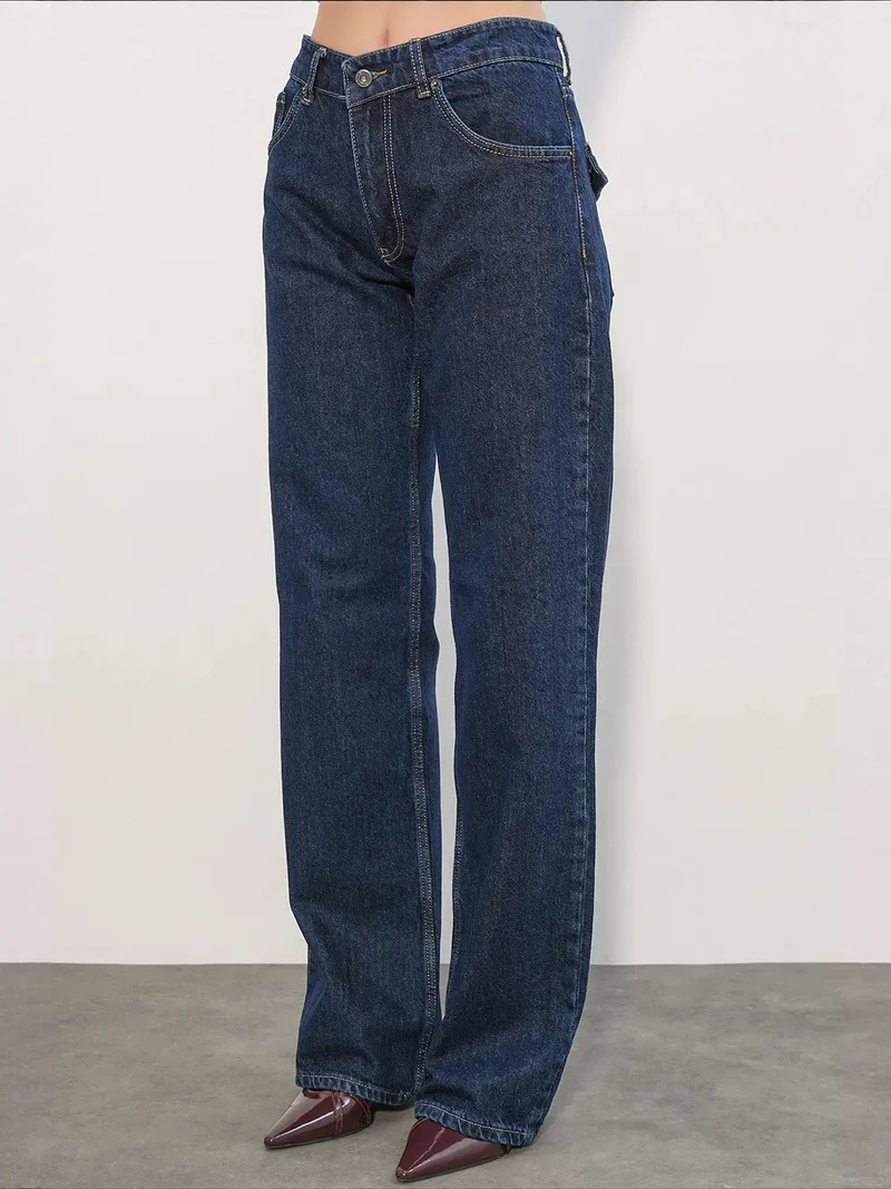 Big Dart Dark Blue Denim BDART Women's Cotton Jeans for Women | Best Price UAE