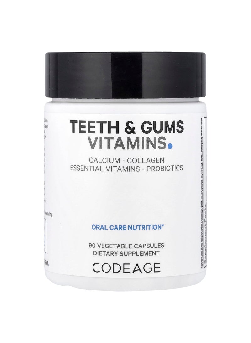 Codeage Teeth & Gums Vitamins, 90 Vegetable Capsules