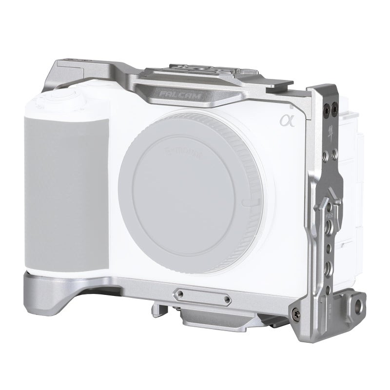 FALCAM ZVE1 Full Camera Cage for Sony ZVE1SilverCompaitable with F22F38 and F50 Quick Release SystemC00B3501W - Image 2