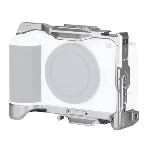 FALCAM ZVE1 Full Camera Cage for Sony ZVE1SilverCompaitable with F22F38 and F50 Quick Release SystemC00B3501W - Image 1