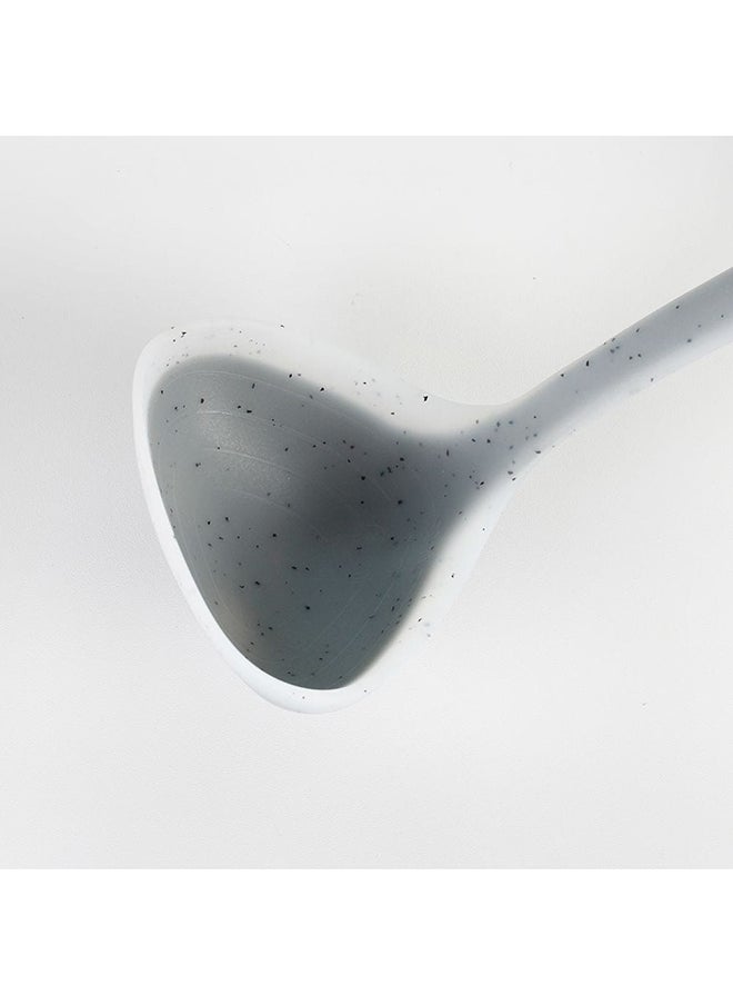 DANUBE HOME Arissa Ladle Nylon Silicon Serving Ladle High Quality Serving Utensil Versatile Cooking Tool For Home Kitchen & Dining Room L30xW9.5cm Grey  - Image 2