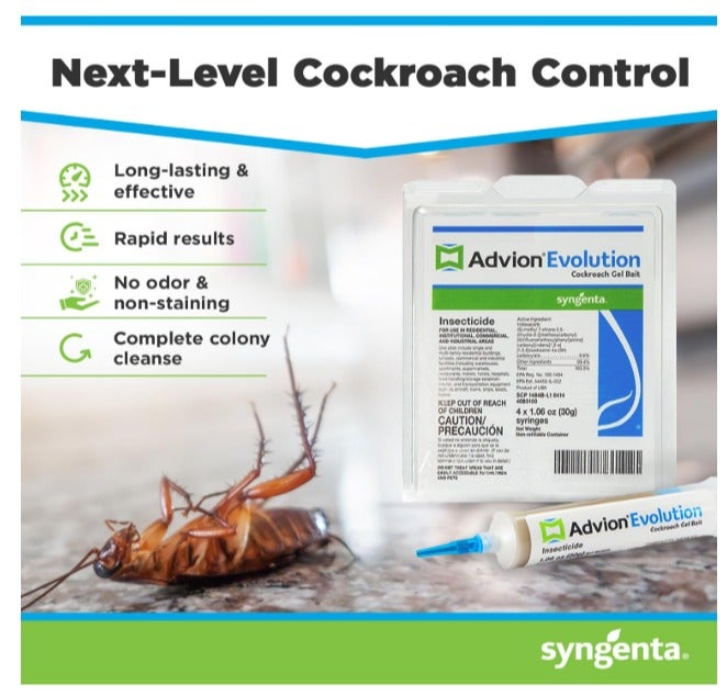 Advion Evolution Cockroach Gel Bait. Cockroach killer gel. 1 Tubes 1x30 gram - Image 4