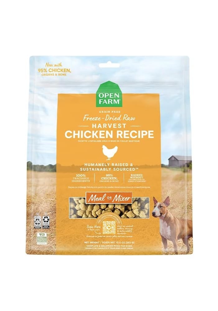 Open Farm Freeze-Dried Raw Harvest Chicken Recipe Dry Dog Food - 99g - Image 1