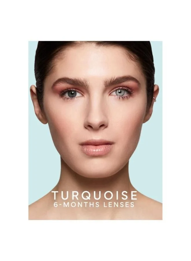 swati Cosmetics Coloured Contact Lenses  Turquoise 6 Months