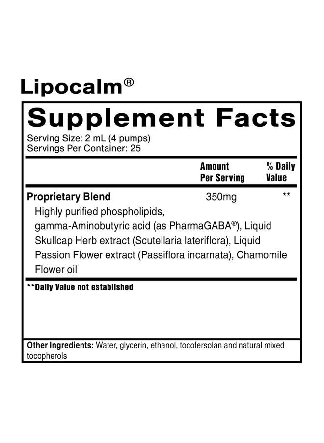 Quicksilver Scientific ليبو كالم - جابا ليبوسومال مع الأعشاب لدعم الاسترخاء - مكمل البابونج، عشبة زهرة العاطفة وبلسم الرأس لدعم الهدوء والنوم (1.7 أونصة / 50 مل) - Image 2
