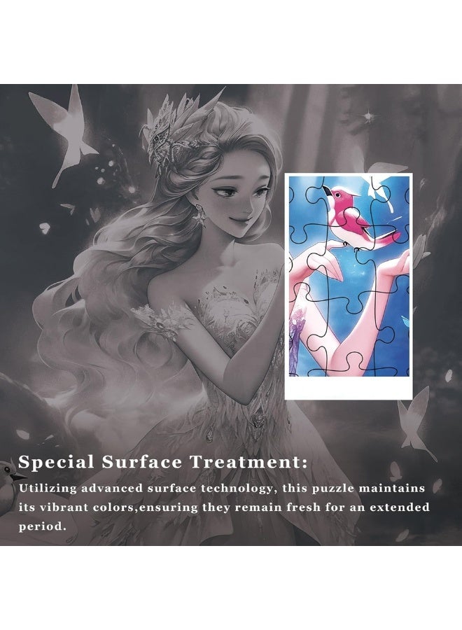 DAT Cindy Belle Glitter Princess Puzzle - 100 Piece Glittering Fairy Puzzle for Kids | Shimmering Bright Powder, Fun & Educational | For Ages 3+ - Image 4