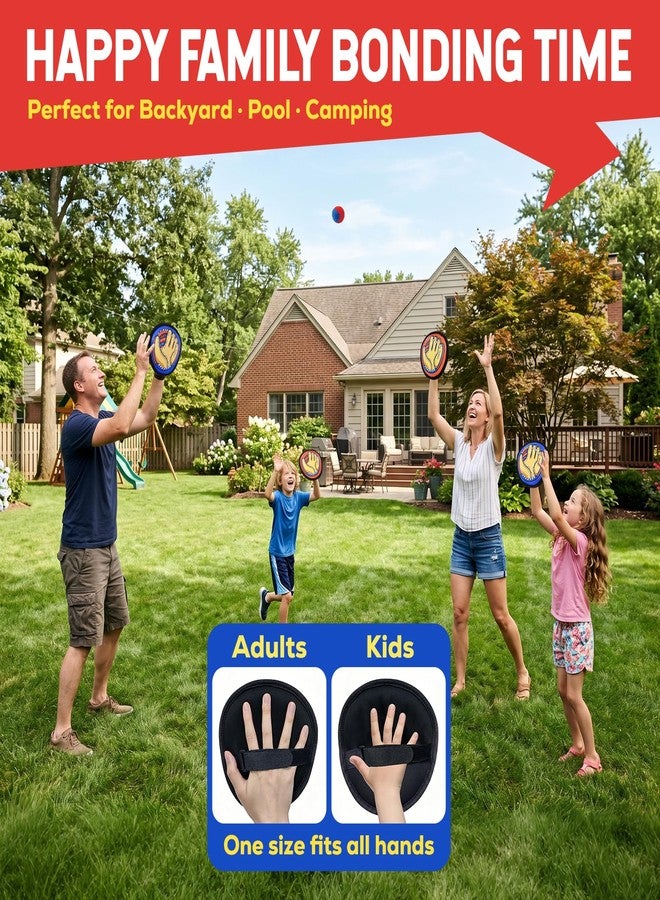 VICHTOP Toss and Catch Ball Game Set for Kids - Easy to Use Sticky Balls& Beginner Baseball Glove, Outdoor Games Toy for Family Beach Yard Pool Camping, Fun Gifts for Boys& Girls Ages 3 4 5 6 7 8-12 Years Old - Image 5