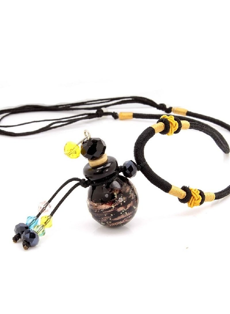 Y&D Exquisite gourd bottle necklace empty bottle pour your own perfume and keep the fragrance lasting 