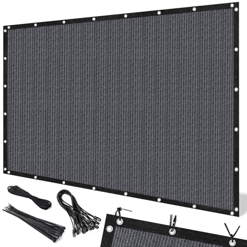 Artpuch 90 Sun Shade Cloth 10 x 12 FT Pergola Shade Cover Canopy with Grommets Sun Screen Fabric Tarp for Patio Outdoor Garden Backyard Dark Grey - Image 1