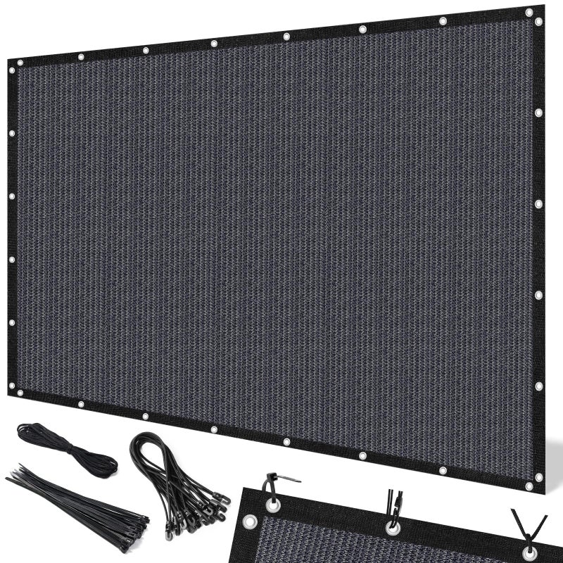 Artpuch 90 Sun Shade Cloth 10 x 12 FT Pergola Shade Cover Canopy with Grommets Sun Screen Fabric Tarp for Patio Outdoor Garden Backyard Dark Grey - Image 2