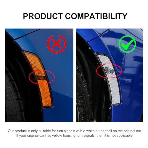 KUNGKIC For Toyota GR86 Subaru BRZ 2021 2022 2023 2024 2025 LED Turn Signal Brake Parking Side Marker Light Daytime Running Waterproof Sequential Blink Sport Style Extend Decoration Accessories - Image 5