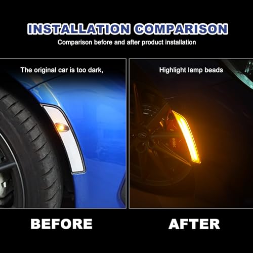 KUNGKIC For Toyota GR86 Subaru BRZ 2021 2022 2023 2024 2025 LED Turn Signal Brake Parking Side Marker Light Daytime Running Waterproof Sequential Blink Sport Style Extend Decoration Accessories - Image 3