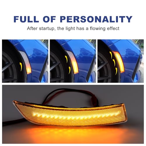 KUNGKIC For Toyota GR86 Subaru BRZ 2021 2022 2023 2024 2025 LED Turn Signal Brake Parking Side Marker Light Daytime Running Waterproof Sequential Blink Sport Style Extend Decoration Accessories - Image 4
