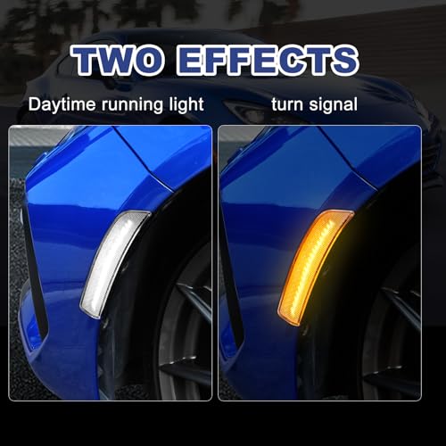 KUNGKIC For Toyota GR86 Subaru BRZ 2021 2022 2023 2024 2025 LED Turn Signal Brake Parking Side Marker Light Daytime Running Waterproof Sequential Blink Sport Style Extend Decoration Accessories - Image 2