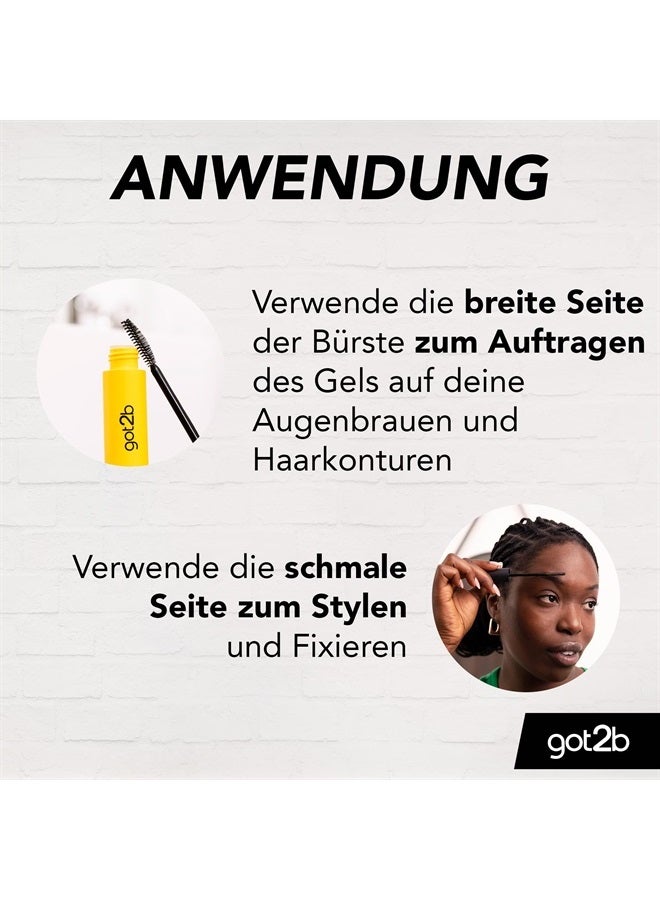 got2b glue 4 brows & edges (16 ml), 2in1 brow gel & hair mascara, with a practical, two-sided eyebrow brush for styling and fixing baby hair, vegan formula - Image 4