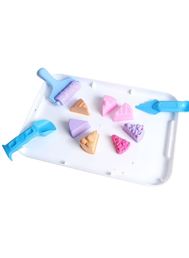 HaHaHai Kids Magic Sand Art Kit, Sand Playing Toy Set, Beach Play Set Sand Toys,Play Sand Art Kit ,Mold Tools, Inflatable Tray, Storage Box with Toy Shovel Tools, Portable Storage Box, Sandbox Sand Kit Beach Toys for Girls Boys - Image 5