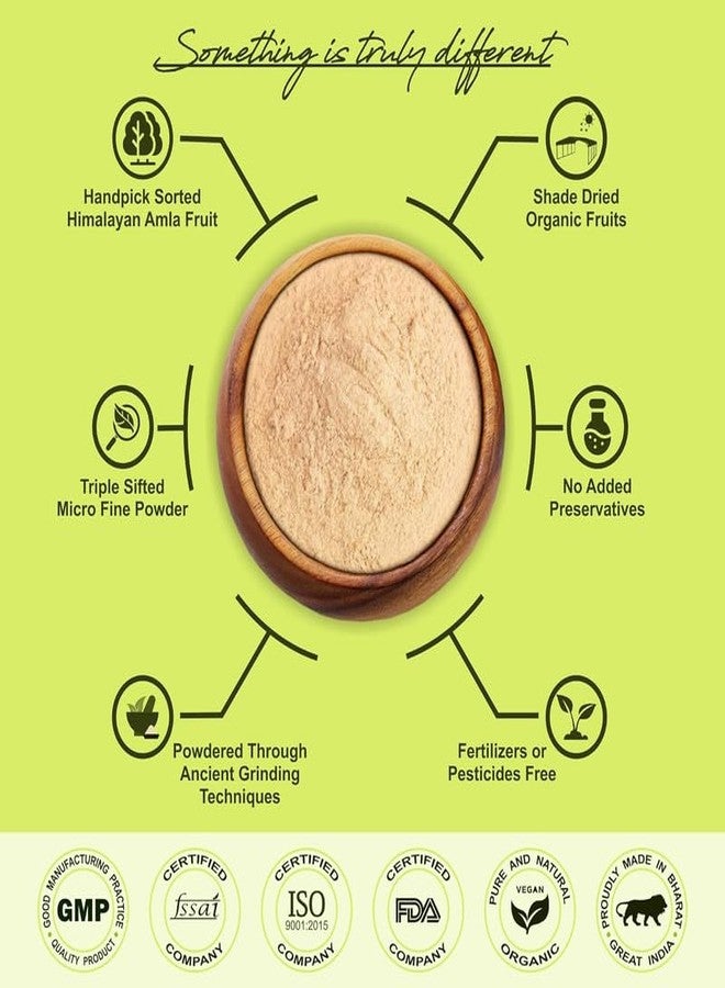IYUSH Herbal Ayurveda Wild Himalayan Amla Powder - 400gm | Amla Powder for Eating | Amla Powder for Hair Growth Organic | Organic Amla Powder | Hair Volume Powder | Indian Gooseberry Powder | - Image 2