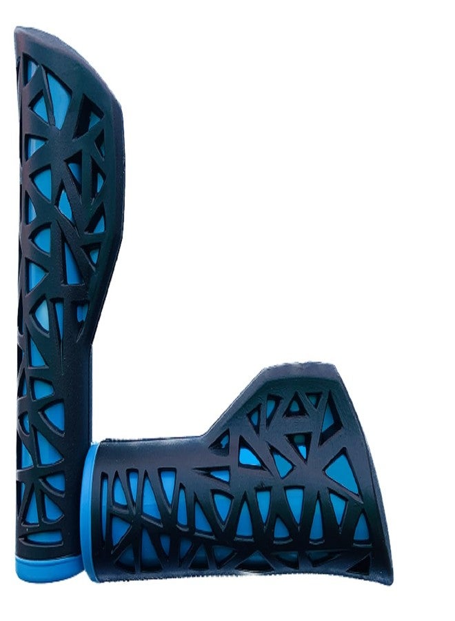 Ilsha® Bicycle Handlebar Grip Set Soft Rubber Non Toxic Anti-Slip Standard Size Fancy Cycle Handle Grip Length 12.5 cm (Parrot) - Image 1