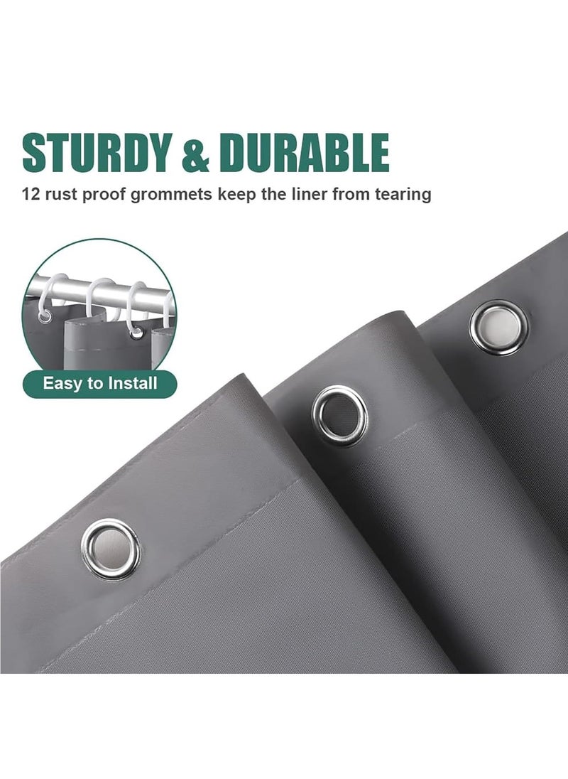 Shower Curtain Waterproof Shower Curtain for Bathroom Moisture Proof PEVA Bathroom Curtains with 12 Hooks for Home Hotel Bathtub Shower Stall Grey - pzsku/ZD01D13D627337DADB129Z/45/_/1714204830/80a836c4-5e04-4b0a-bf5f-1ffa74082c87