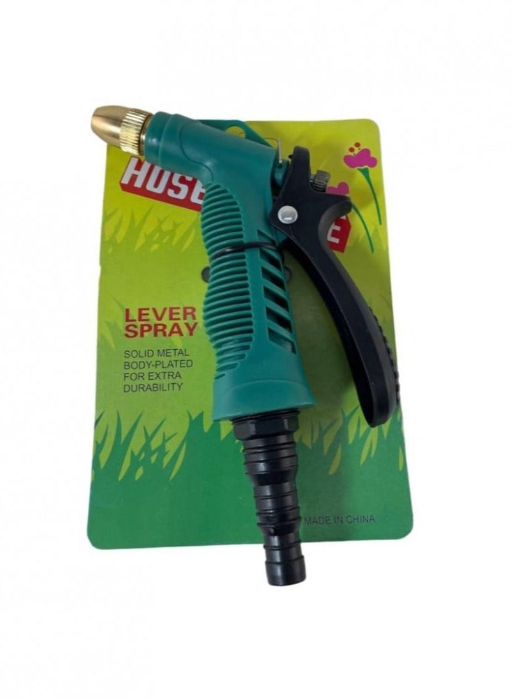 Copper Head Water Spray Gun With Strong Pressure For Washing The House And Car Or Irrigating The Garden Farm Or Chalet Suitable For The Home Or In The Construction Work Site