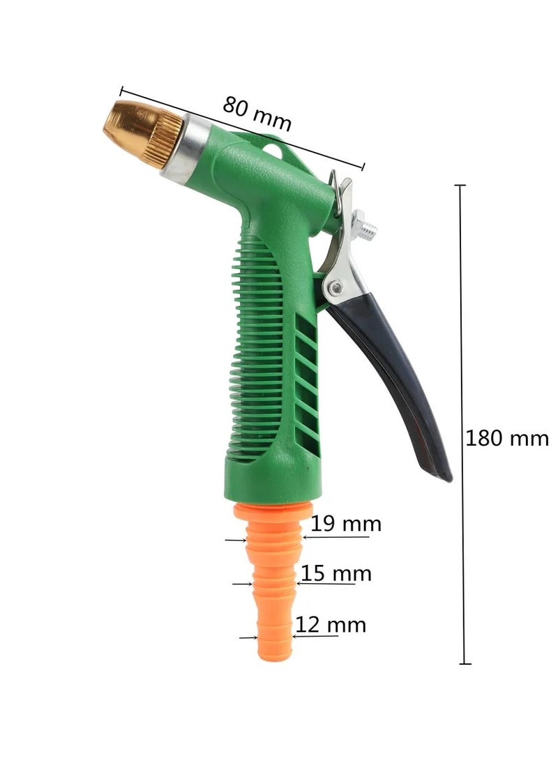 Copper Head Water Spray Gun With Strong Pressure For Washing The House And Car Or Irrigating The Garden Farm Or Chalet Suitable For The Home Or In The Construction Work Site
