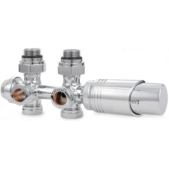 ANGLE RADIATOR VALVE VALVES FOR RADIATORS WITH BLOCK H CENTRAL CONNECTIONS 50 MM UNIVERSAL RADIATOR VALVE WITH THERMOSTATIC HEAD VALVE FOR RADIATOR CHROME