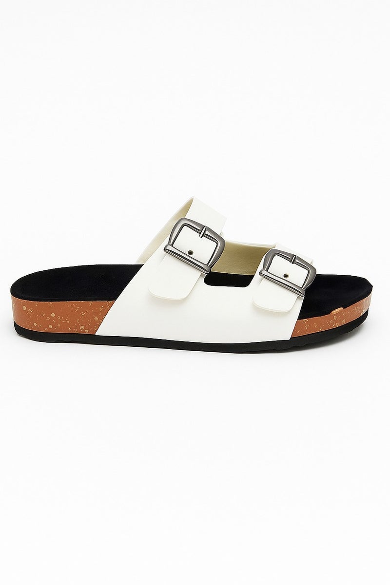 فيبراندا سليبر كاجوال مزود بسيرين مع إبزيم SF-71-ابيض - Image 4