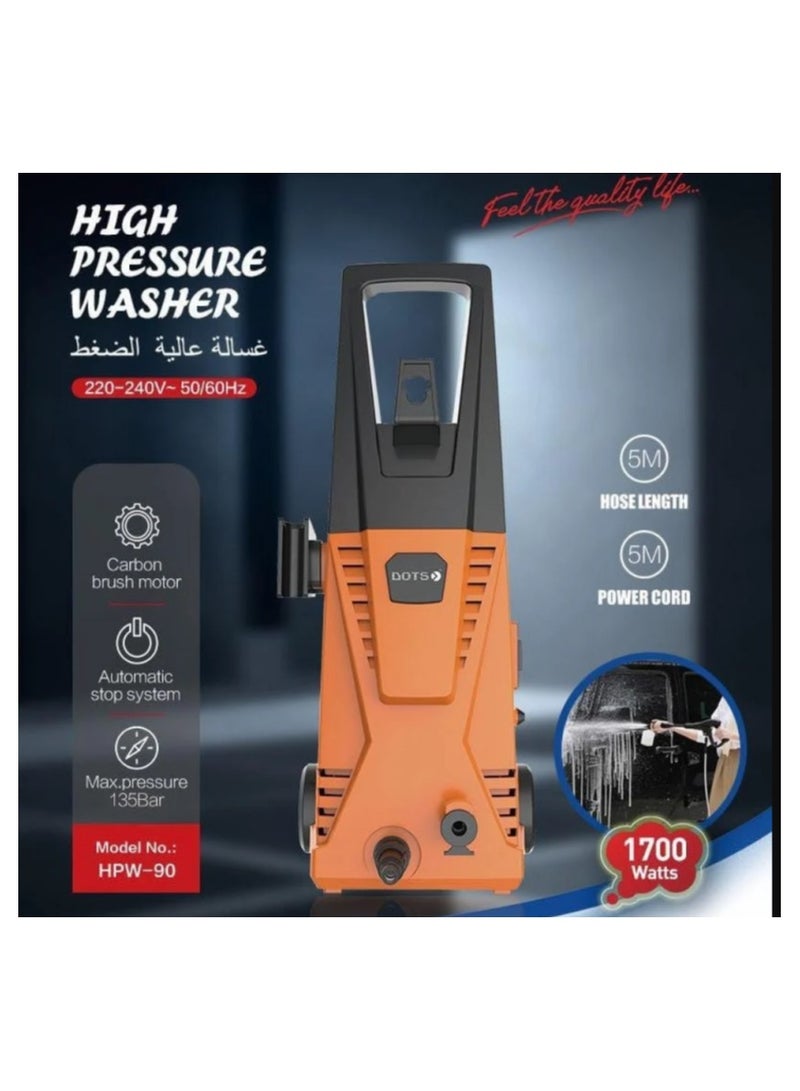 دوتس آلة غسيل بالضغط العالي 1700 واط - Hpw-90 - Image 2
