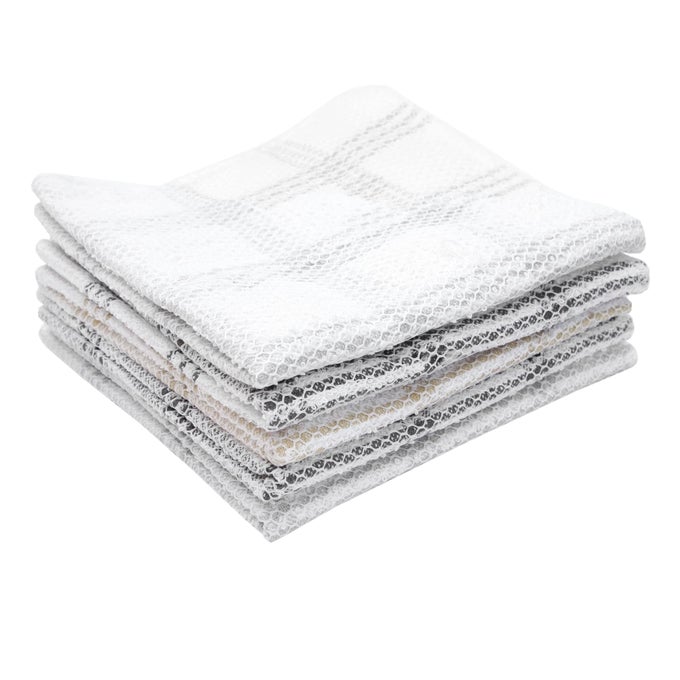 COTTON SCOURING DISH CLOTH 5PACK NEUTRAL