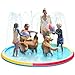 SLOOSH 120 NonSlip Splash Pad Sprinkler Outdoor Water Play Toys Backyard Fountain Mat for Toddlers Kids Dogs Thickened Sprinkler Outside Pool Party Durable for Girls Boys Pets 120in Multicolor - Image 3