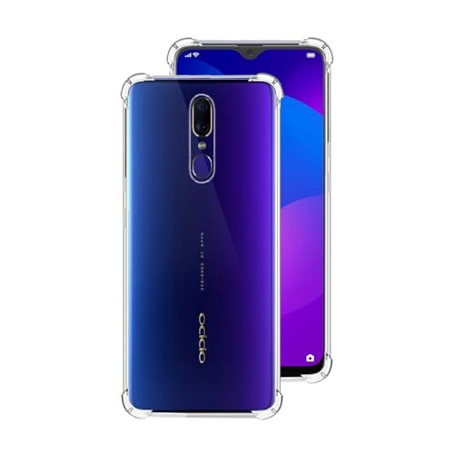 7-Seven 7SEVEN® Back Cover for Oppo F11 Transparent Mobile Back Case Shock Proof Design Camera Edges Protection Crystal Clear Phone Case Silicon Soft TPU and Flexible Bumper Phone Cover - Image 1
