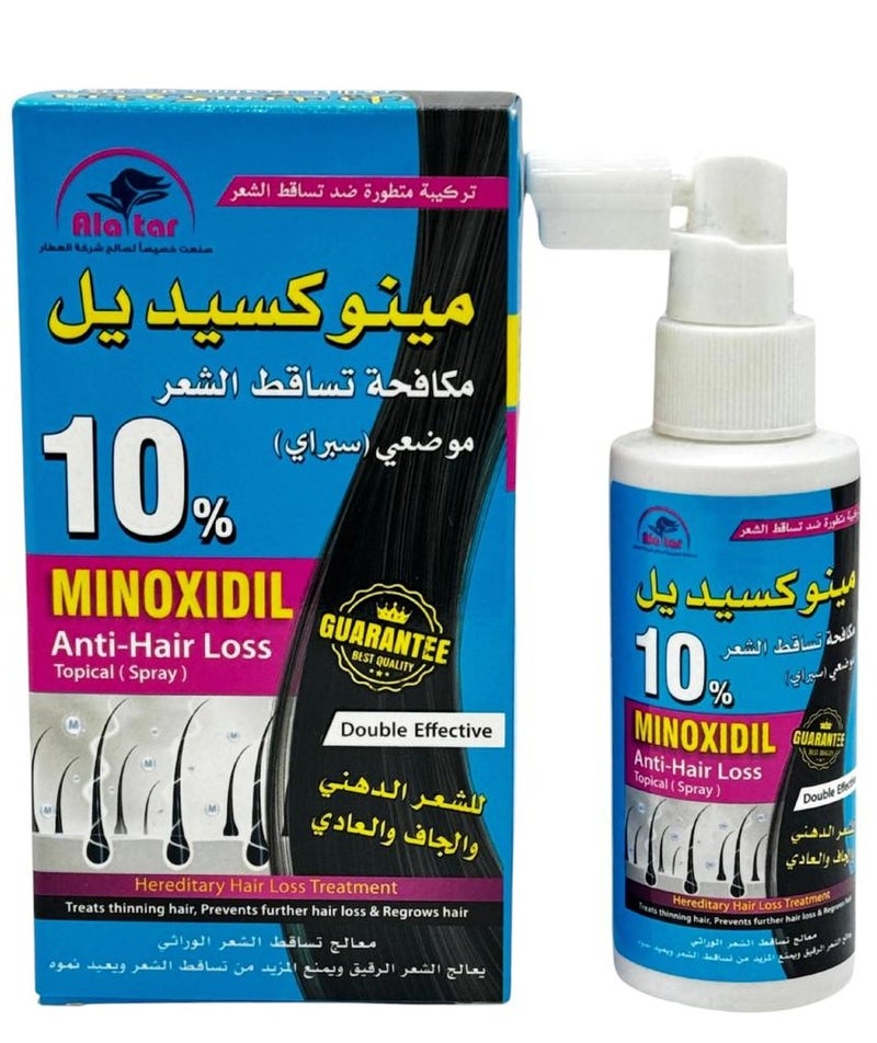 مينوكسيديل 10% بخاخ موضعي مضاد لتساقط الشعر 65 مل
