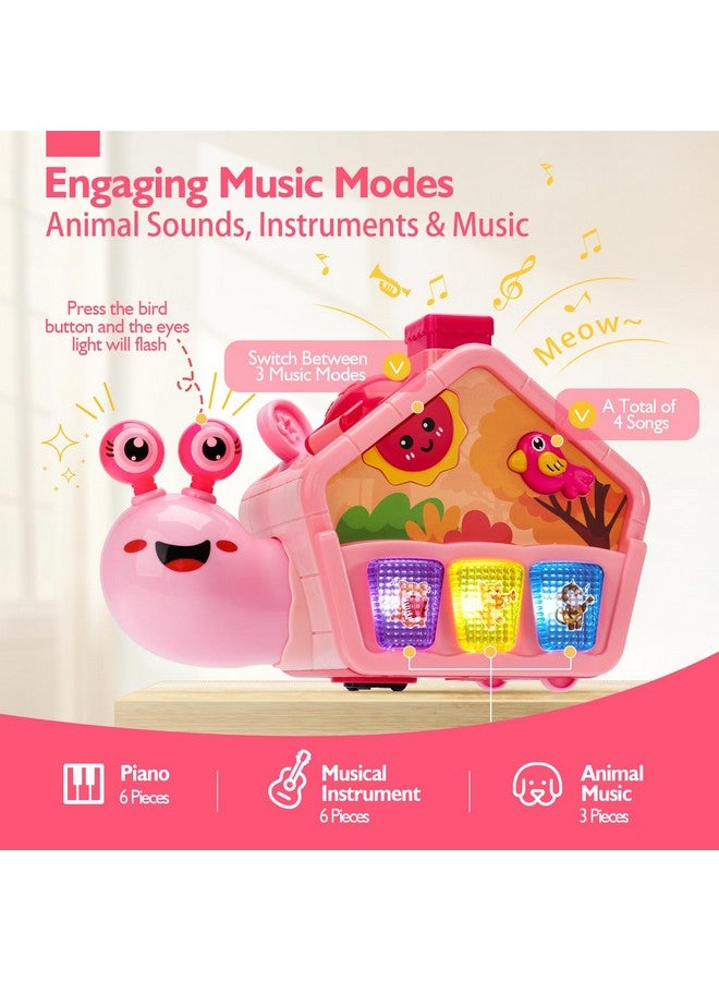 hahaland Baby Toys 6-12 Months, Musical Crawling Toys 6-18 Month Snail Toys for 1 Year Old Girl Gifts,Educational Toddler Toys Age 1-2 Busy Activity Cube, 1st Birthday Girl Gifts Toddler Gifts - Image 5