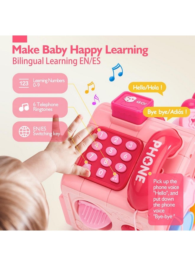 hahaland Baby Toys 6-12 Months, Musical Crawling Toys 6-18 Month Snail Toys for 1 Year Old Girl Gifts,Educational Toddler Toys Age 1-2 Busy Activity Cube, 1st Birthday Girl Gifts Toddler Gifts - Image 4