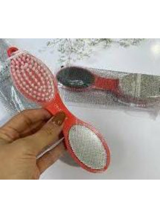 أوريفليم أداة باديكير متعددة تحتوي على أربعة منتجات في منتج واحد , فرشاة، وحجر خفاف، ومبردمعدني ، ومبرد سنفرة