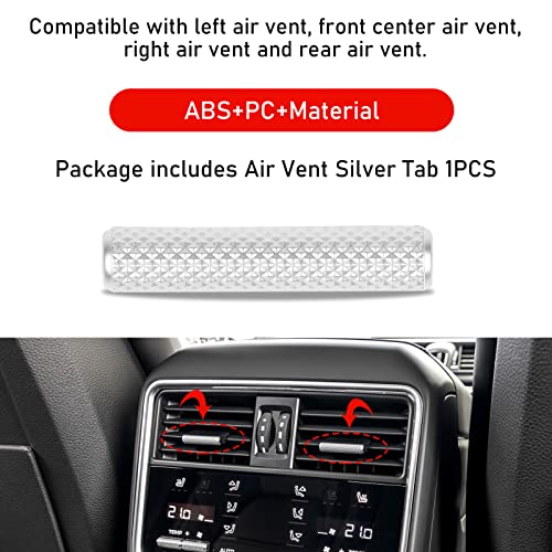 Jaronx Compatible with Porsche Cayenne Air Vent Clip Tab Chrome-Plated Trim, Upgraded Air Vent Clip Air Conditioning Vent Outlet Tab AC Vent Clip Replacement Compatible with Cayenne 2019-2022 - Image 4
