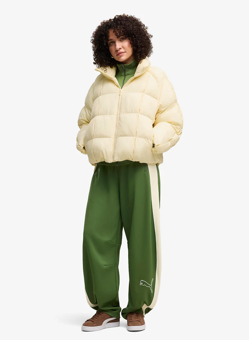 Puma Earthy Green T7 Relaxed Barrel Love Of The Cat Track Pants for Women | Best Price UAE