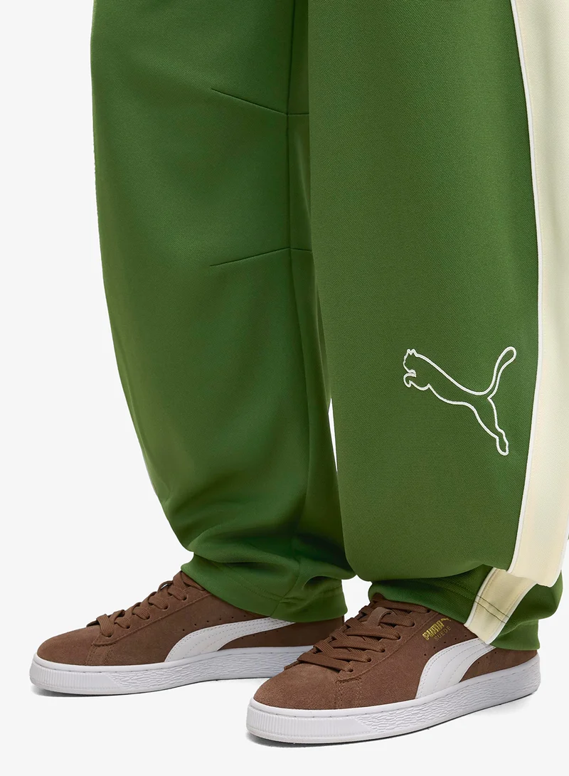 Puma Earthy Green T7 Relaxed Barrel Love Of The Cat Track Pants for Women | Best Price UAE