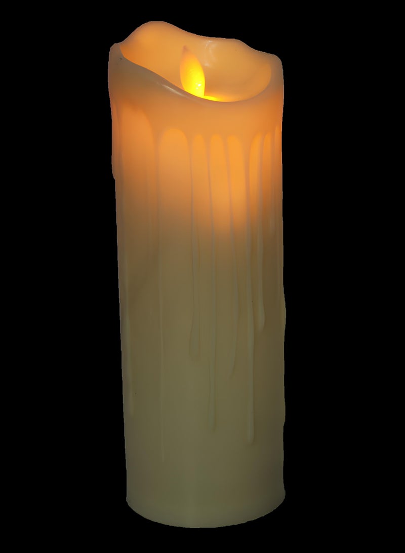 LED Light Flameless & Smokeless Candle Perfect for Home Decoration, Birthdays, Christmas, and Gifts (Warm, 7.5x22 cm)