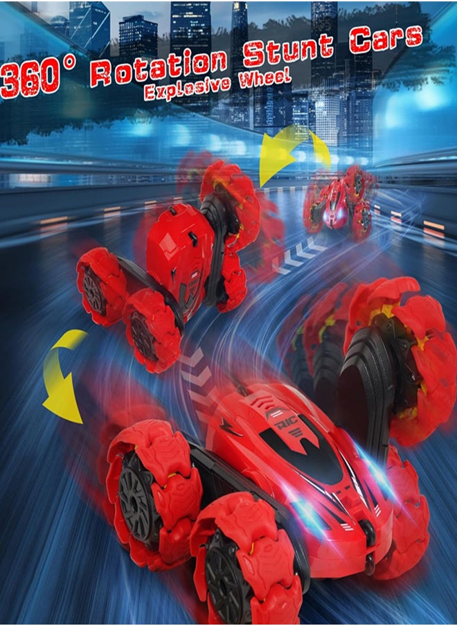 General RC Stunt Car, 2.4GHz Explosive Remote Control Car, Double-Sided 360° Flips RC Cars for Kids  - Image 3