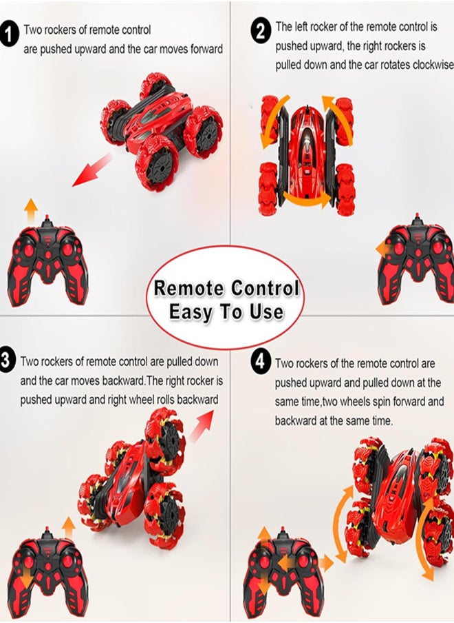 General RC Stunt Car, 2.4GHz Explosive Remote Control Car, Double-Sided 360° Flips RC Cars for Kids  - Image 2