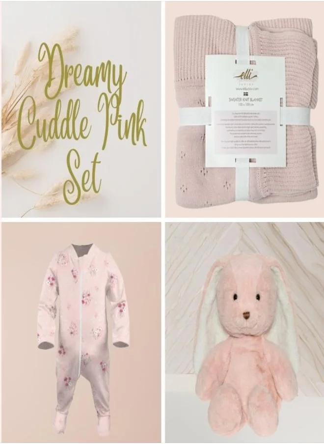 Elli Junior Dreamy Cuddle Pink Collection with Gift Box