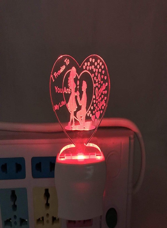 LYNREX Plastic Night Lamp, Multicolour (D2) - Image 4